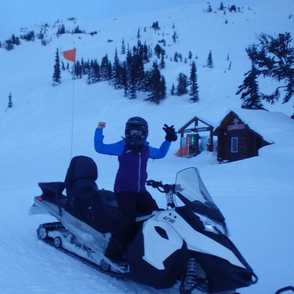 adrenaline junkie bucket list - snowmobiling in Whistler Canada 