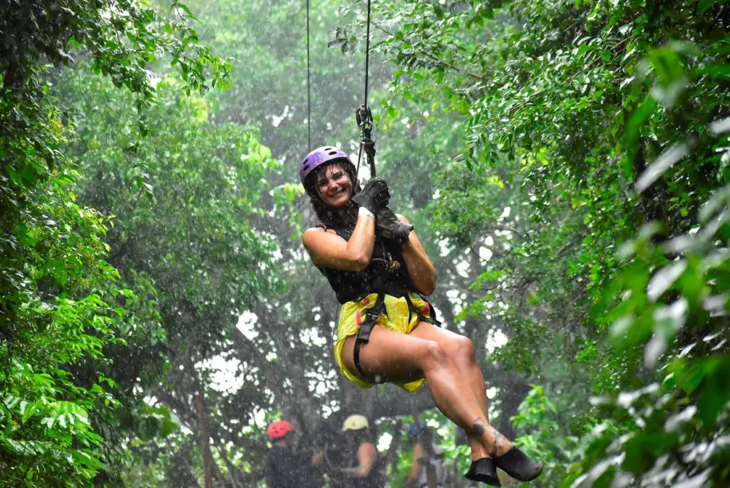 ATV Playa del carmen - ziplining in the mayan jungle when it rains