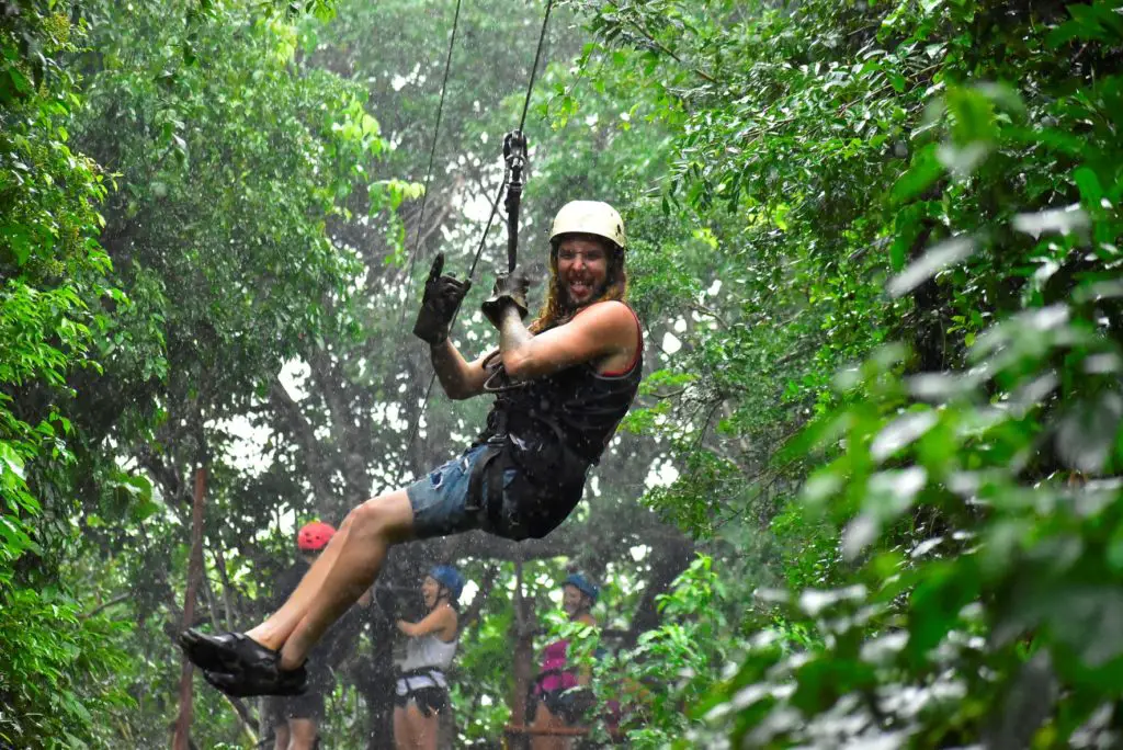 ATV Playa del carmen - ziplining in the mayan jungle during the rain